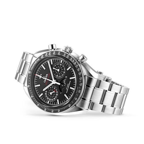 Omega Speedmaster Mens 44.25mm Co-Axial Automatic Moonphase Watch Omega Speedmaster Mens 44.25mm Co-Axial Automatic Moonphase Watch