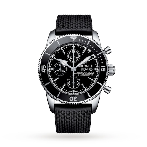 Breitling Superocean Heritage Chronograph 44 Stainless Steel Rubber Strap Watch Breitling Superocean Heritage Chronograph 44 Stainless Steel Rubber Strap Watch