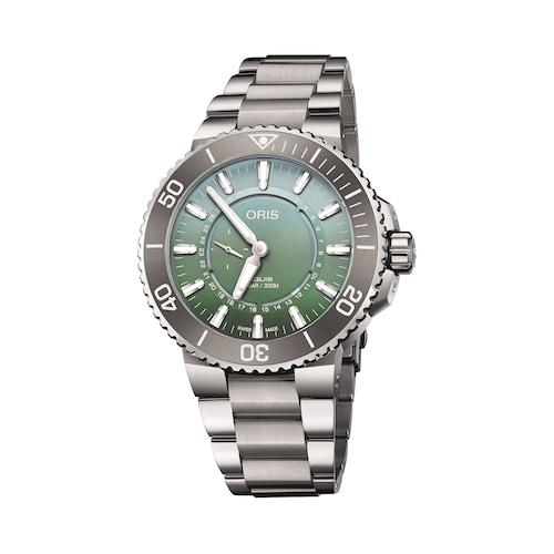 Oris Aquis Dat Watt Limited Edition II 43.5mm Mens Watch Green Oris Aquis Dat Watt Limited Edition II 43.5mm Mens Watch Green