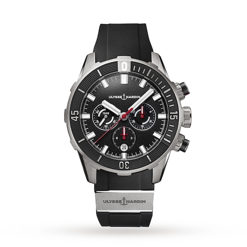 Ulysse Nardin Diver Chronograph 44mm Titanium Case And Bezel