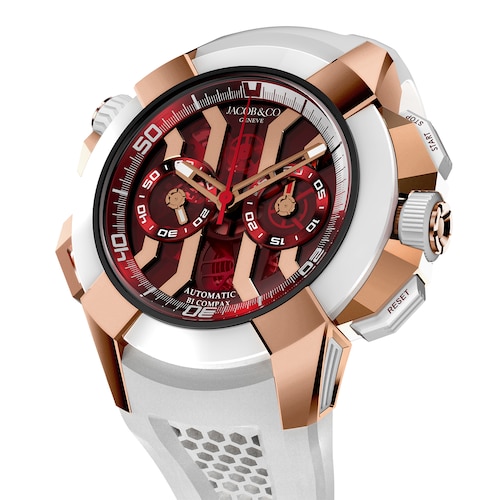 Jacob & Co Epic X Chrono (White Rubber Push Downs) Jacob & Co Epic X Chrono (White Rubber Push Downs)