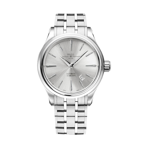 BALL Trainmaster Legend 40mm Mens Watch Silver BALL Trainmaster Legend 40mm Mens Watch Silver