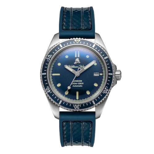 William Wood Watches Valiant Collection The Blue Watch 41mm Mens Watch