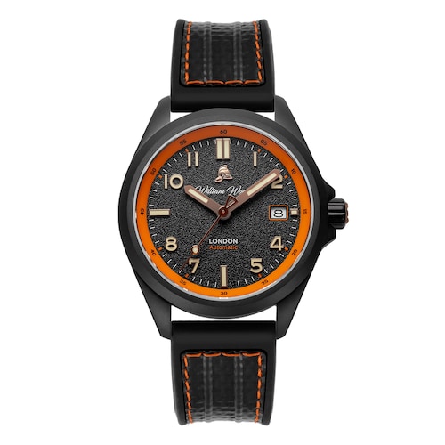 William Wood Watches Fearless Orange 39mm Mens Watch