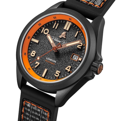 William Wood Watches Fearless Orange 39mm Mens Watch