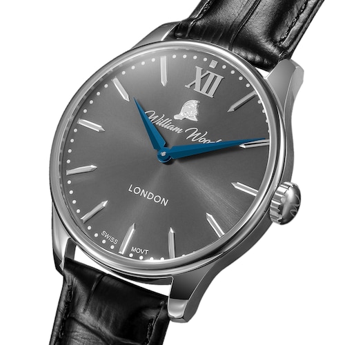 William Wood Watches Chivalrous Collection Gun Metal 41mm Mens Watch