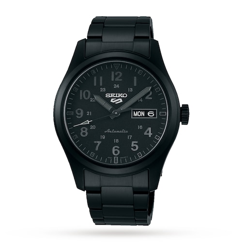 Seiko 5 Sports Stealth' 39mm Mens Watch