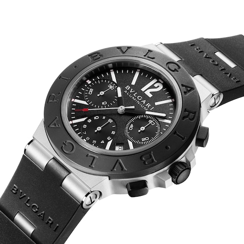 Bvlgari Aluminium Bvlgari Bvlgari 41mm Black Dial Gents Chronograph Watch