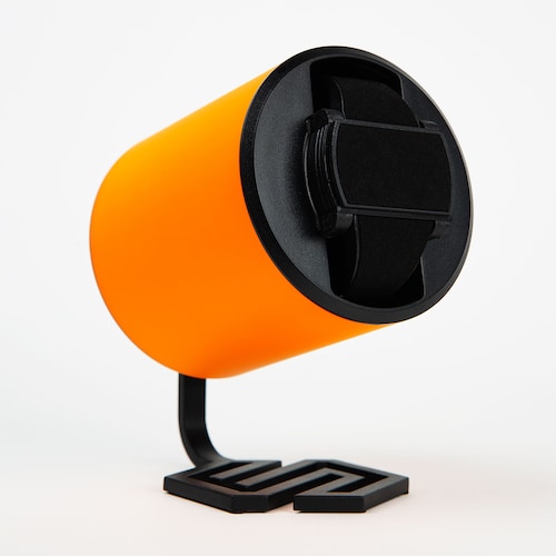 Swiss Capsule Single Orange Watch Winder Swiss Capsule Single Orange Watch Winder