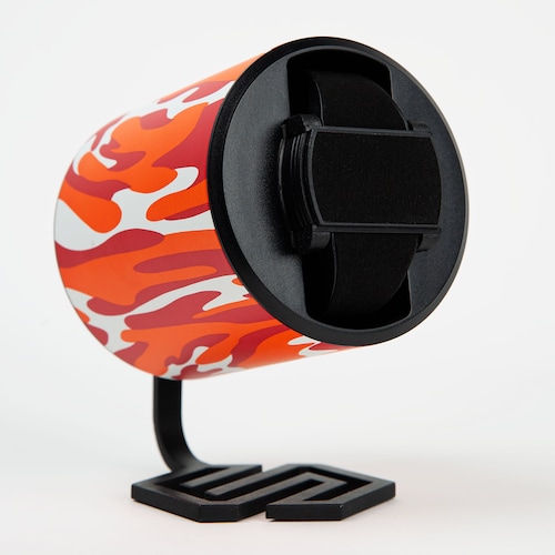 Swiss Capsule Single Camouflage Orange Watch Winder Swiss Capsule Single Camouflage Orange Watch Winder