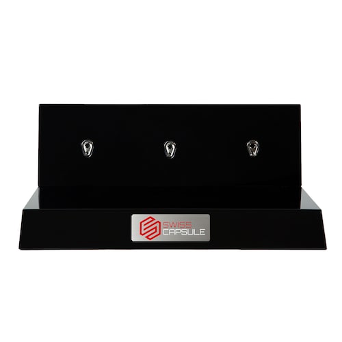 Swiss Capsule Triple Winder Silver Orange Black Swiss Capsule Triple Winder Silver Orange Black