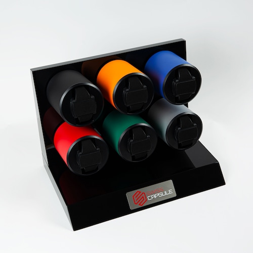 Swiss Capsule 6 Winder Red Silver Black Blue Orange Green Swiss Capsule 6 Winder Red Silver Black Blue Orange Green
