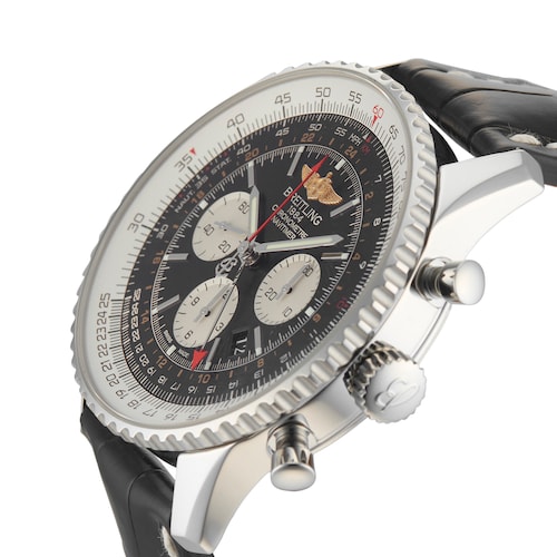 Pre-Owned Breitling Pre-Owned Breitling Navitimer GMT 48 Mens Watch AB044121/BD24