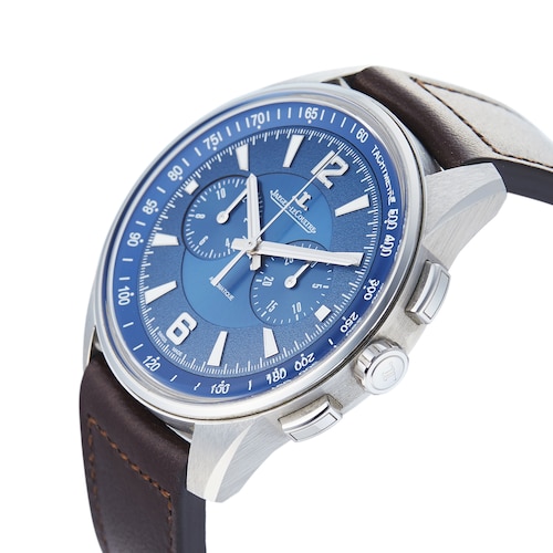 Pre-Owned Jaeger-LeCoultre Pre-Owned Jaeger-LeCoultre Polaris Chronograph Blue Steel Mens Watch Q9028480